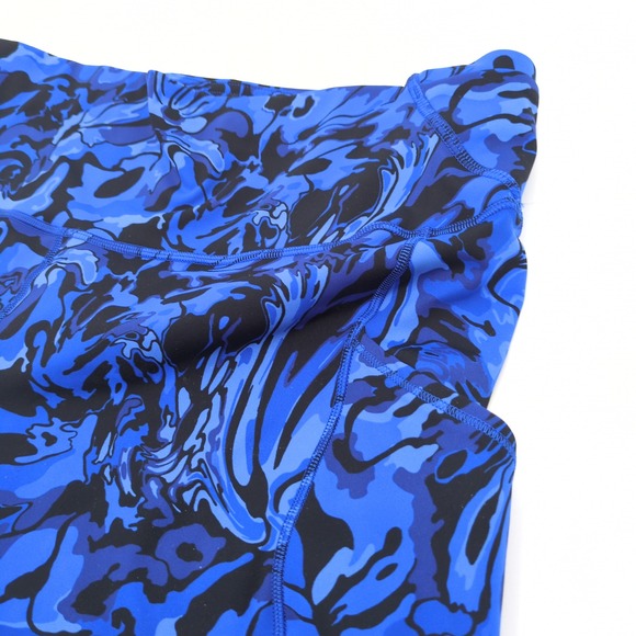 Lululemon Fast & Free High Rise Shorts 6" Blue Galactic Cobalt Sz 14 Athleisure - Picture 5 of 9